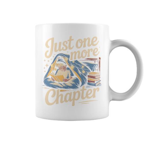 Just One More Chapter Vintage Book Lover Premium Tri-Blend Graphic Print Coffee Mug - Bookorys DE