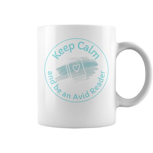 Keep Calm And Be An Avid Reader Books Premium Tri-Blend Graphic Print Coffee Mug - Bookorys CA