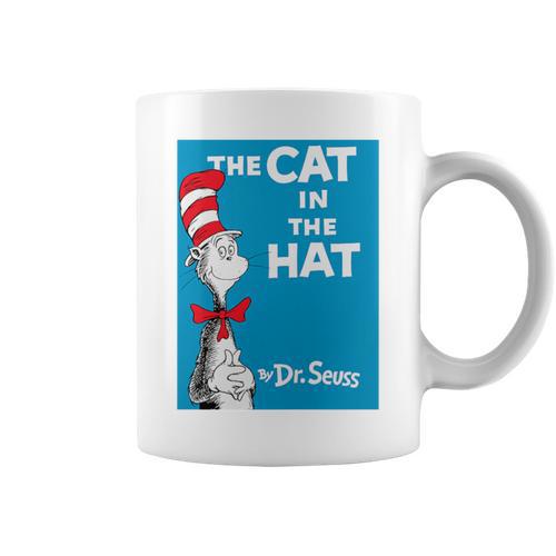 Kids Dr Seuss The Cat In The Hat Book Cover Performance Graphic Print Coffee Mug - Bookorys UK