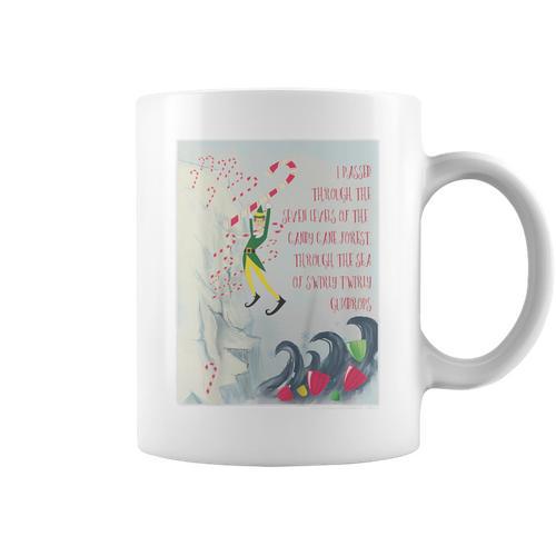 Kids Elf Swirly Twirly Gumdrops Book Page Poster Graphic Print Coffee Mug - Bookorys DE