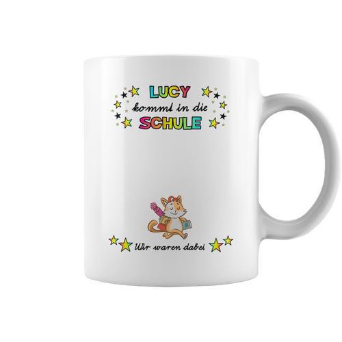 Kids Lucy Guest Book For First Day Of School Graphic Print Coffee Mug - Bookorys