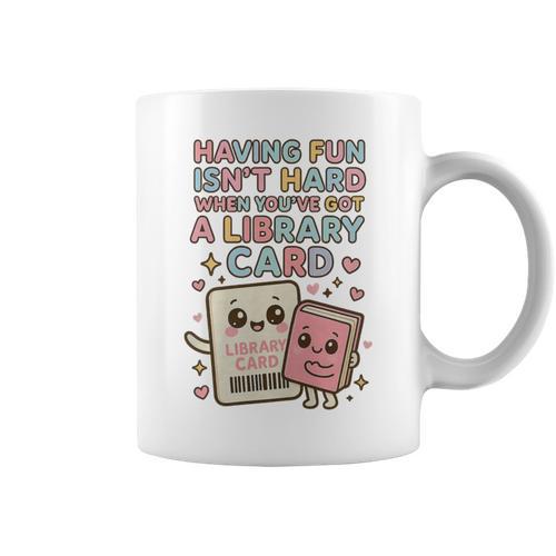 Library Card Shirt Reading Book Lovers For Reader Premium Tri-Blend Graphic Print Coffee Mug - Bookorys