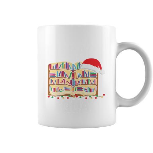 Library Squad Christmas Book Team Xmas Reading Lover Graphic Print Coffee Mug - Bookorys AU