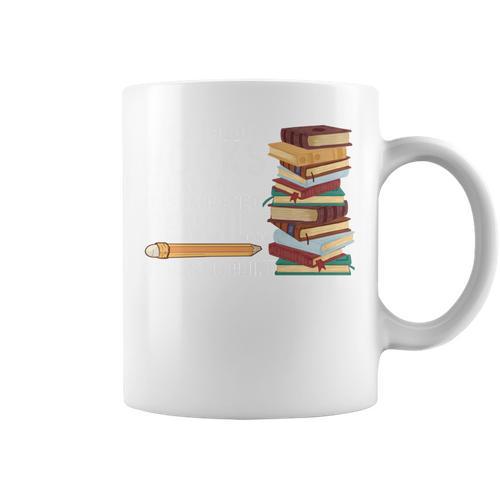 Life Without Books Is Like An Unsharpened Pencil Bookworm Graphic Print Coffee Mug - Bookorys UK