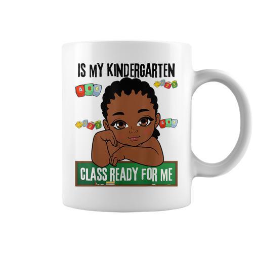 Lil Mr Kindergarten Prince Boys Melanin Boy Read Books Graphic Print Coffee Mug - Bookorys DE