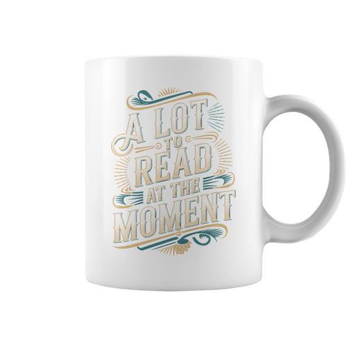 A Lot To Read At The Moment Retro Book Reader Graphic Print Coffee Mug - Bookorys