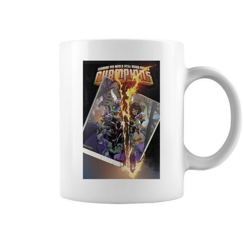 Marvel Comixology Champions Unlimited Comic Book Cover Comfort Colors Crop Top Graphic Print Coffee Mug - Bookorys DE