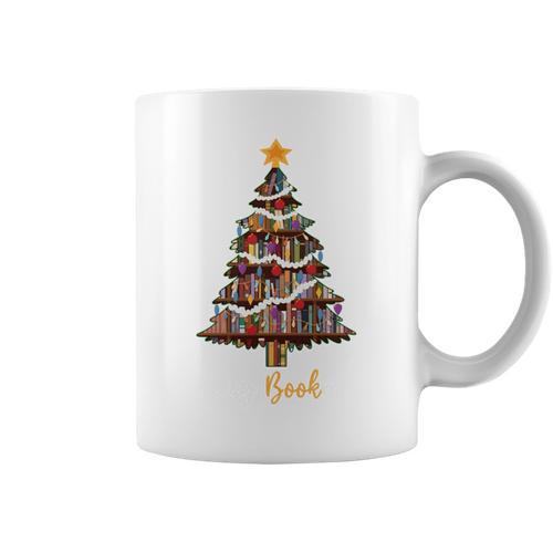 Merry Bookmas Book Reading Lover Library Reader Enthusiast Graphic Print Coffee Mug - Bookorys AU