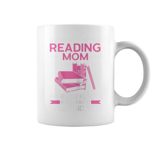 Never Mess With a Reading Mom Books Mother Graphic Print Coffee Mug - Bookorys