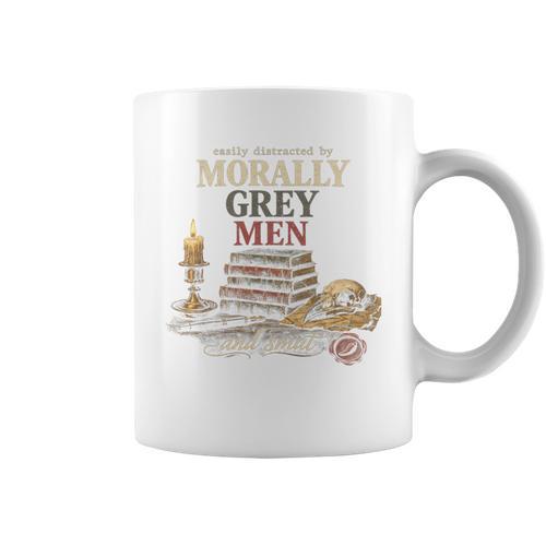 Morally Grey Men Reader Spicy Book Lover Graphic Print Coffee Mug - Bookorys