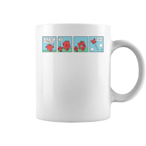 Mr Men Mr Strong Mr Small Retro Comic Book Premium Tri-Blend Graphic Print Coffee Mug - Bookorys DE