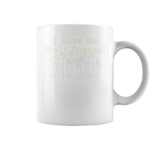 I Have No Shelf Control Books Minimal Line Art Bookworm Premium Tri-Blend Graphic Print Coffee Mug - Bookorys AU
