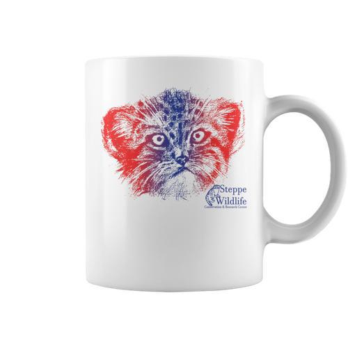 Pallas Cat Books Graphic Print Coffee Mug - Bookorys AU