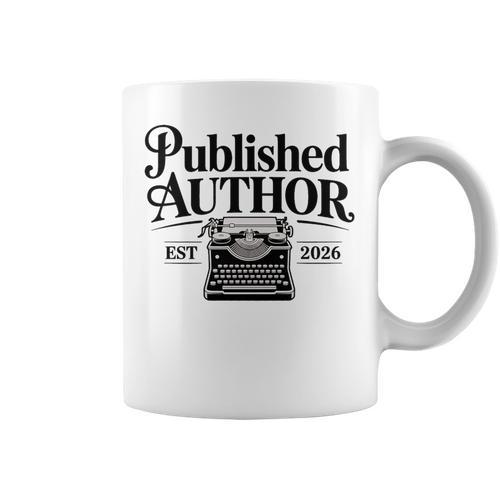 Published Author Writer 2026 New Book Novel Writing Premium Tri-Blend Graphic Print Coffee Mug - Bookorys