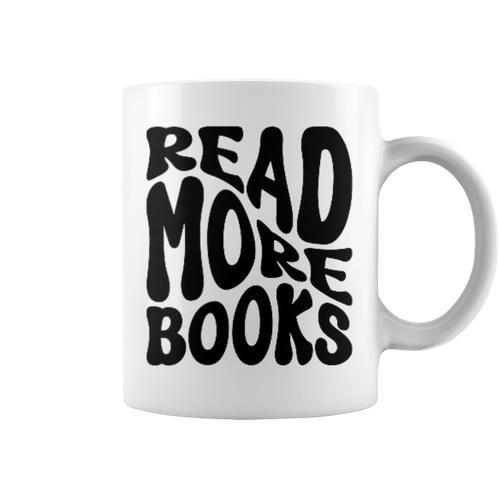 Read More Books Book Lover Graphic Print Coffee Mug - Bookorys UK