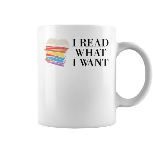 I Read What I Want Book Lovers Readers Graphic Print Coffee Mug - Bookorys AU