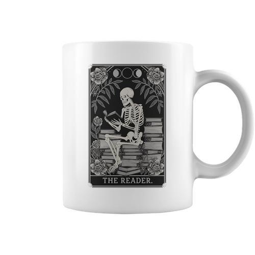 The Reader – Gothic Book Lover Dark Academia Premium Tri-Blend Graphic Print Coffee Mug - Bookorys