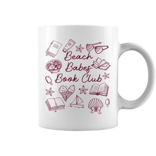Reading Book Lover Bookish Summer Beach Babes Book Club Graphic Print Coffee Mug - Bookorys