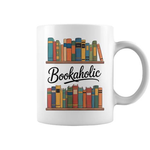 Reading As a Bookaholic For Book Lovers Graphic Print Coffee Mug - Bookorys DE