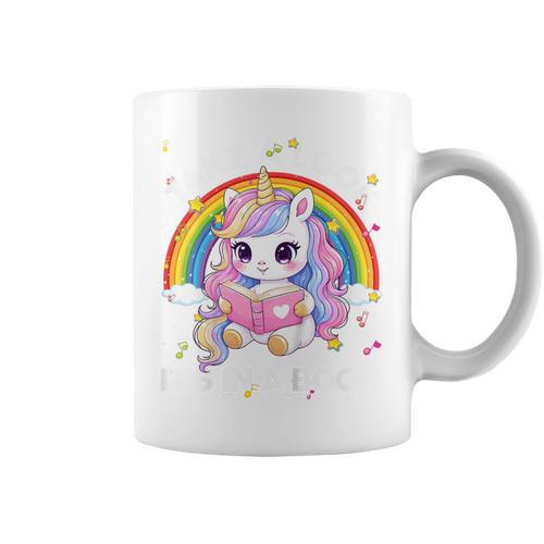 Reading Take Look Its In A Book Toddler Girls Rainbow Lover Graphic Print Coffee Mug - Bookorys UK