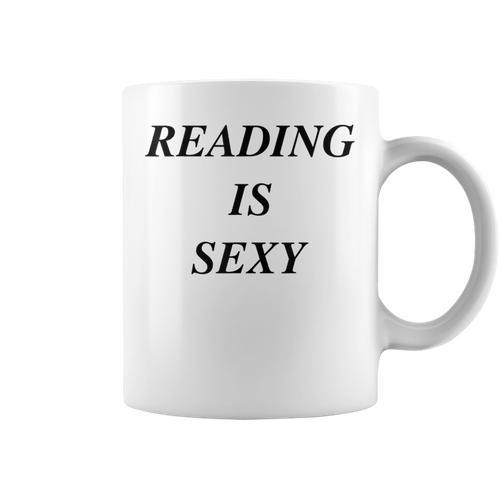 Reading Is Sexy Bookish Y2K Smart Hot Girl Book Lover Graphic Print Coffee Mug - Bookorys