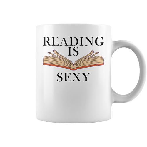 Reading Is Sexy Bookworm Book Lover Reading Is Sexy Graphic Print Coffee Mug - Bookorys