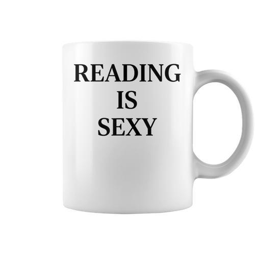 Reading Is Sexy Literary Reading Book Humor Graphic Print Coffee Mug - Bookorys