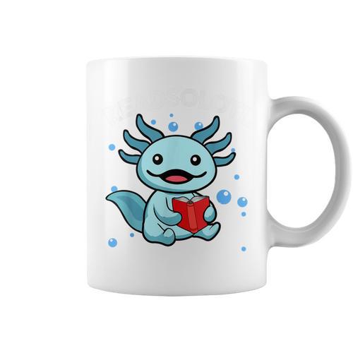 Readsolotl Amphibian Read Book Herpetologist Cute Axolotl Graphic Print Coffee Mug - Bookorys UK