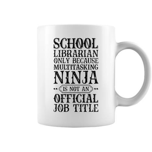 School Librarian Only Vintage Library Book Lover Graphic Print Coffee Mug - Bookorys AU