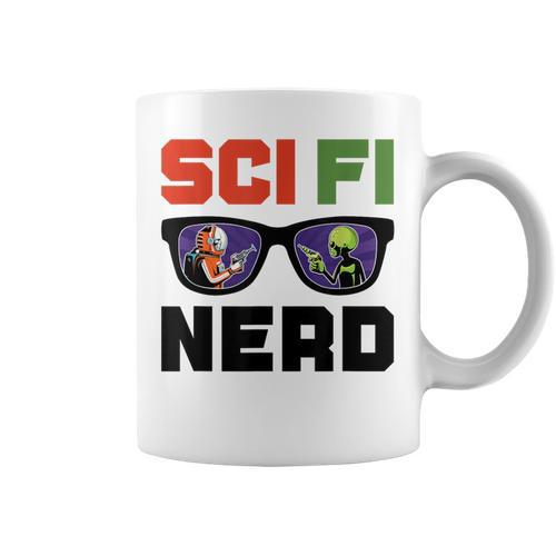 Sci Fi Nerd Science Fiction Book Movie Fan Graphic Print Coffee Mug - Bookorys