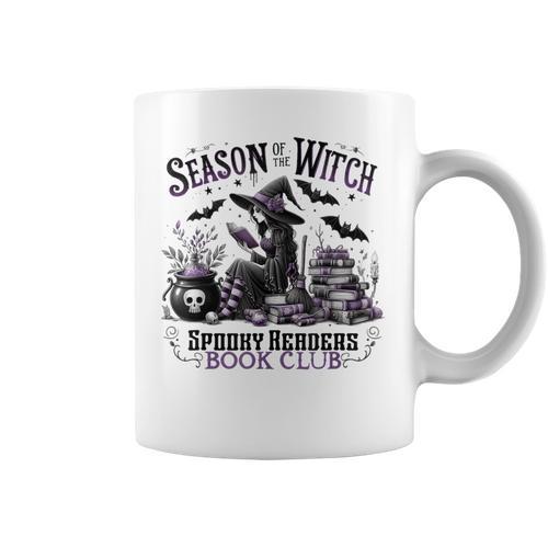 Season Of The Witch Spooky Readers Book Club Halloween Party Graphic Print Coffee Mug - Bookorys