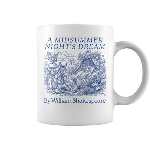 Shakespeare A Midsummer Night's Dream Cute Book Lover Graphic Print Coffee Mug - Bookorys CA