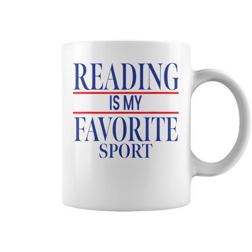Simple Sarcastic Reading Is My Favorite Sport Book Lover Graphic Print Coffee Mug - Bookorys