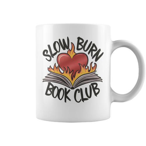 Slow Burn Book Club Romantasy Trope Smut Dark Romance Reader Graphic Print Coffee Mug - Bookorys