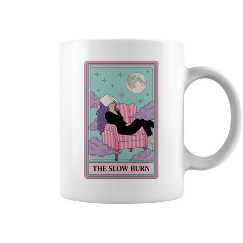 The Slow Burn Tarot Dark Romance Reader Smut Smutty Book Graphic Print Coffee Mug - Bookorys