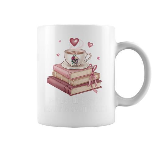 Smells Like She's Reading Smut Again Smutty Books And Coffee Premium Tri-Blend Graphic Print Coffee Mug - Bookorys DE