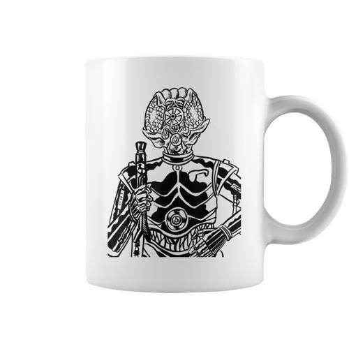Star Wars 4-LOM Bounty Hunter Droid Comic Book Sketch Graphic Print Coffee Mug - Bookorys AU
