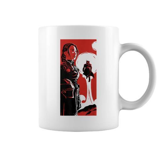 Star Wars The Book Of Boba Fett Fennec Shand Vintage Poster Graphic Print Coffee Mug - Bookorys
