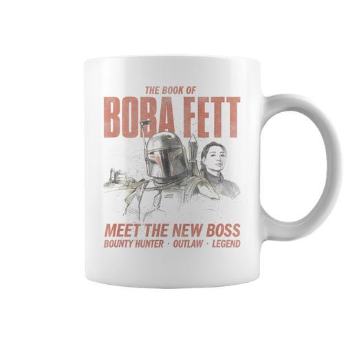 Star Wars The Book Of Boba Fett Meet The New Boss Sketch Graphic Print Coffee Mug - Bookorys