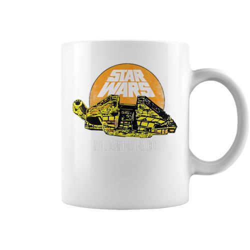Star Wars Millennium Falcon Comic Book Style T-Shirt Graphic Print Coffee Mug - Bookorys UK