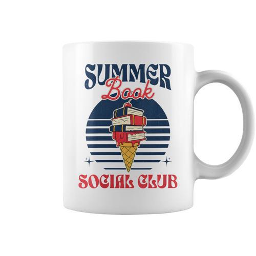 Summer Book Social Club Graphic Print Coffee Mug - Bookorys