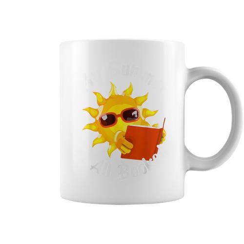 My Summer Is All Booked Book For English Teacher For Men Women Kids Graphic Print Coffee Mug - Bookorys