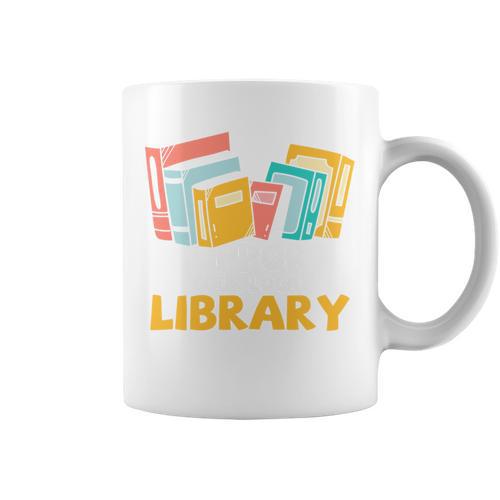 Support Your Local Library Vintage Book Lover Graphic Print Coffee Mug - Bookorys AU