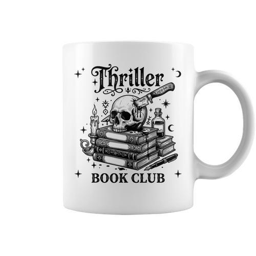 Thriller Book Club Mystery Lover Reading Crime Novel Graphic Print Coffee Mug - Bookorys DE