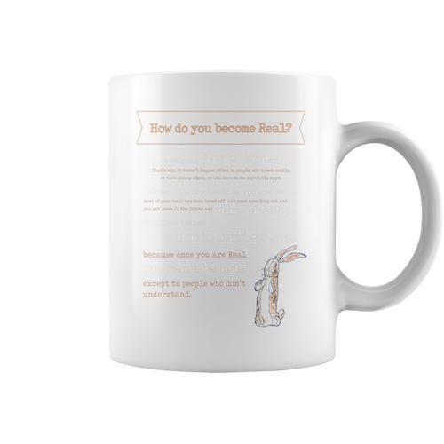 Velveteen Rabbit Book Quote 1922 Becoming Real Skin Horse Premium Tri-Blend Graphic Print Coffee Mug - Bookorys