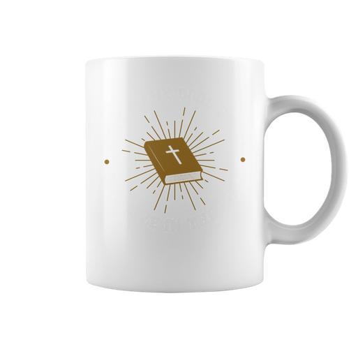 Visit Many Good Books But Live In The Bible Graphic Print Coffee Mug - Bookorys