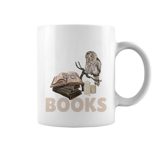 Wild About Reading Owl Wild About Books Librarian Girls Boys Premium Tri-Blend Graphic Print Coffee Mug - Bookorys CA