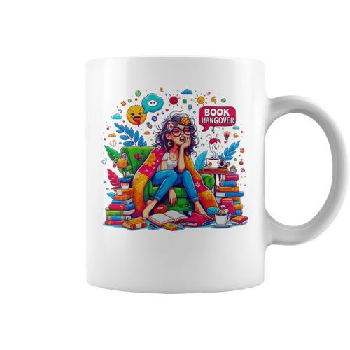 Woman Book Lover Book Hangover Woman Premium Tri-Blend Graphic Print Coffee Mug - Bookorys DE