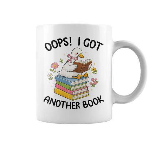 Women's Oops I Got Another Book Goose Goose Reader Women Girls Graphic Print Coffee Mug - Bookorys