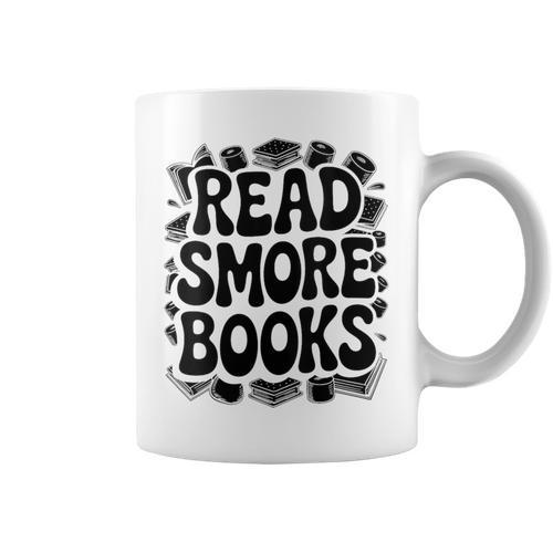 Women's Read Smore Books Camping Reading Graphic Print Coffee Mug - Bookorys